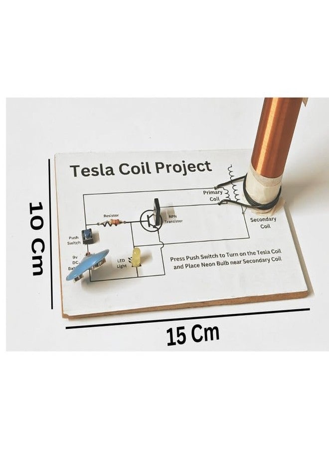 ESPtronics Working Model Experiment Kit on Tesla Coil Wireless Power Transmission Physics Science for School Kids and Class 12 Students - Image 3